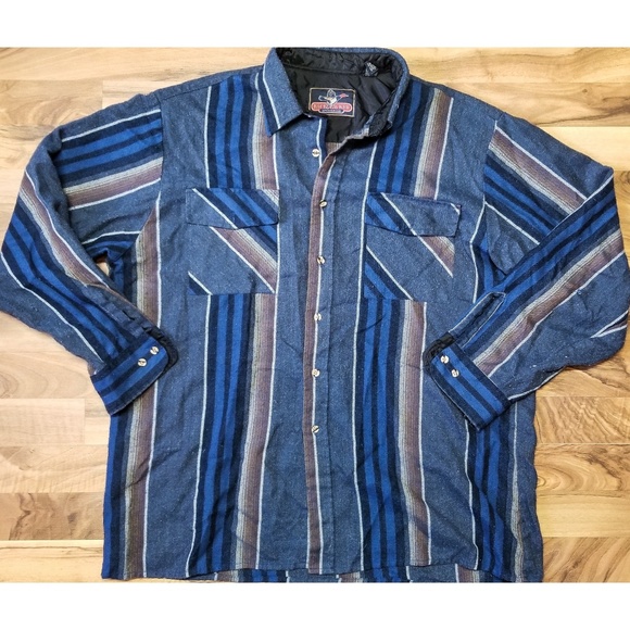 Vintage Other - Vintage Wool Button Down Shirt. Amazing Shape!